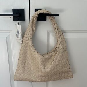 Cream Woven Women's Bag